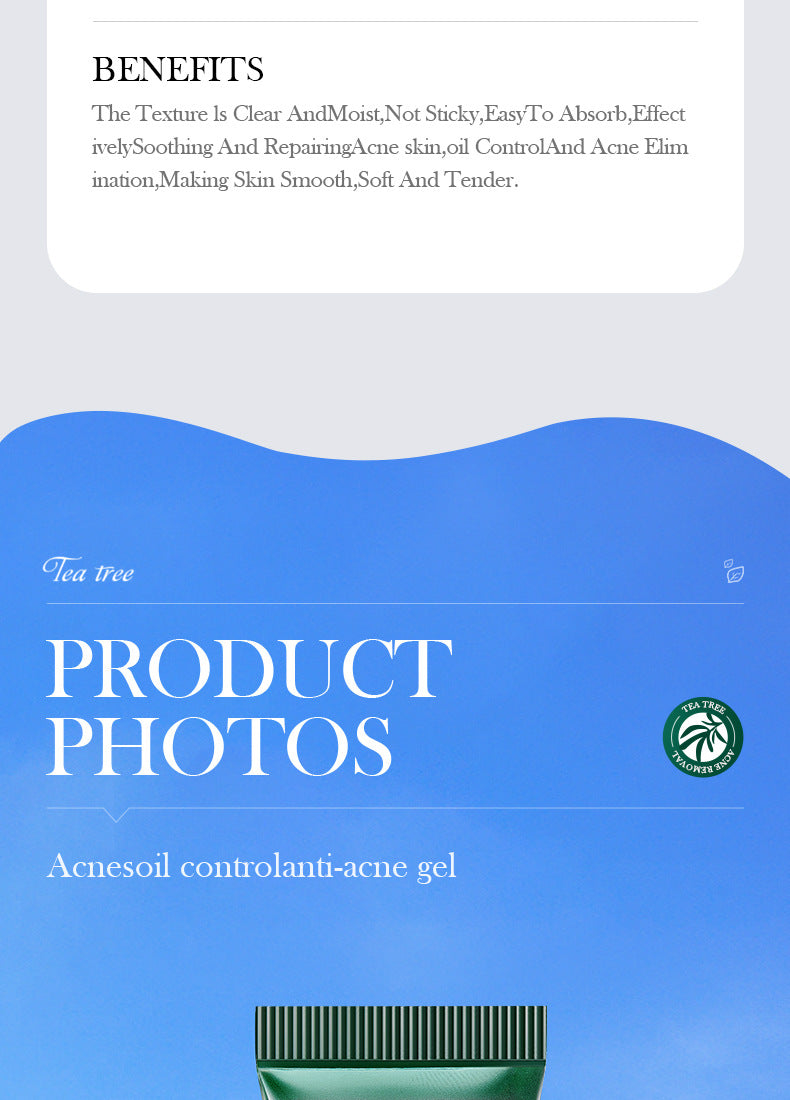 Tea Tree Skincare Set SADOER Cleansing, moisturizing, hydrating five-piece set for  foreign trade wholesale