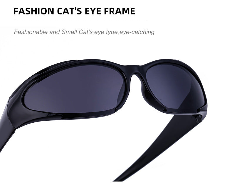European and American Sports Windproof Cycling Sunglasses for Men and Women Sun Protection Personality Y2K Millennium Sunglasses Glasses Glasses