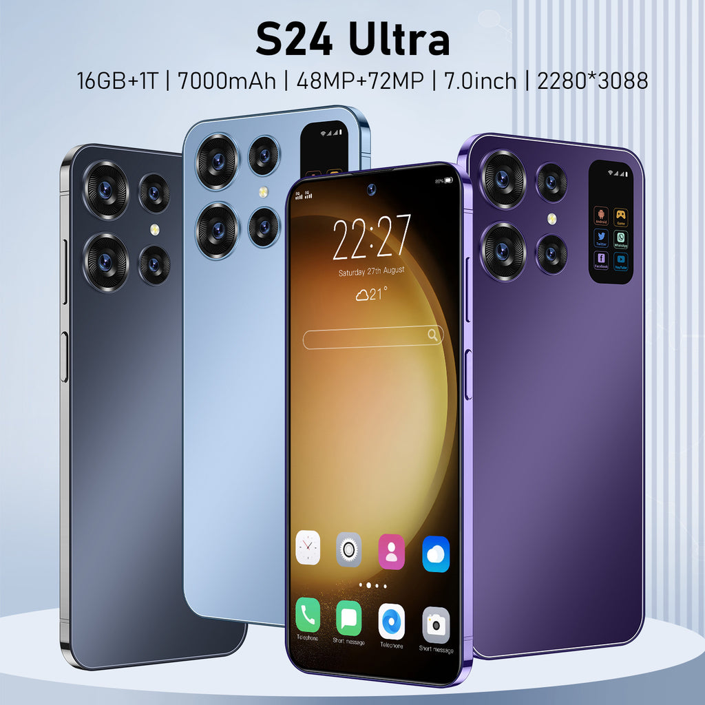 New16+512GS24ultra+Global Intelligence7.3Large Screen Mobile Phone Factory Direct Delivery