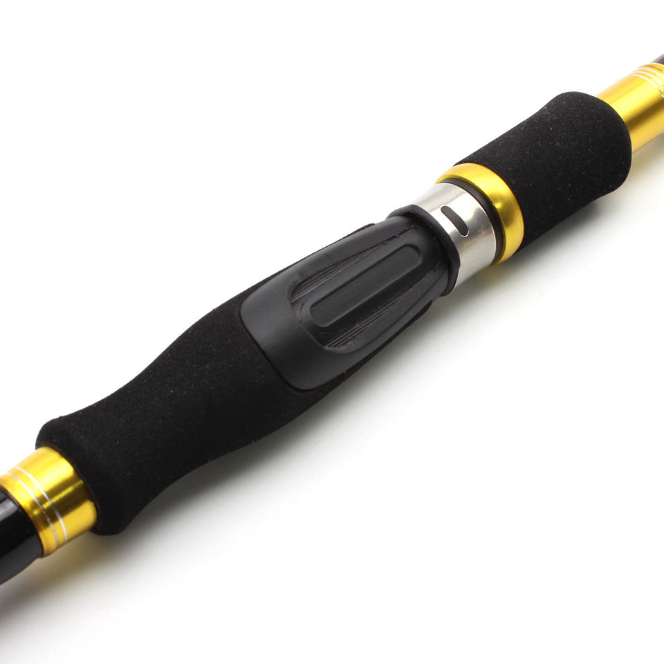 Retractable Lure Rod Carbon Fiber Fishing Rod Ultra-light Ultra-short Comfortable Handle European and American Popular Fishing Rod