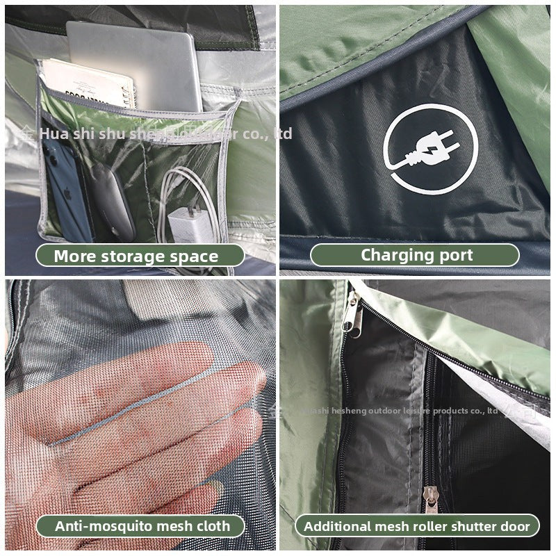 Tent Fully Automatic Folding Quick Open Sunshade Park Children Play Sand Camping Outdoor Portable Rainproof Sunproof