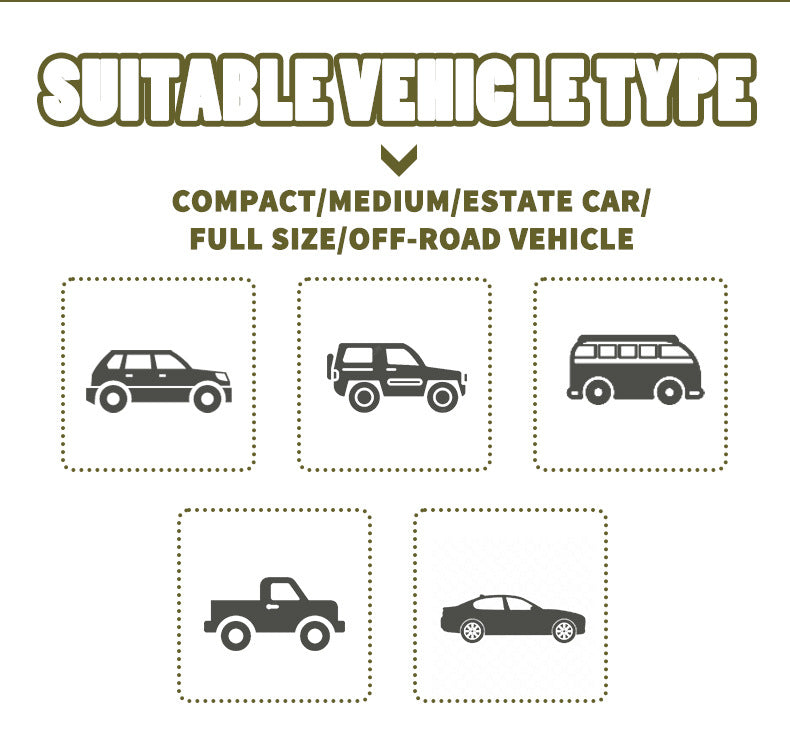 Specialized Car Roof Inflatable Tent Camping Car Gear Portable Rainproof Army Green Tent Outdoor Camping