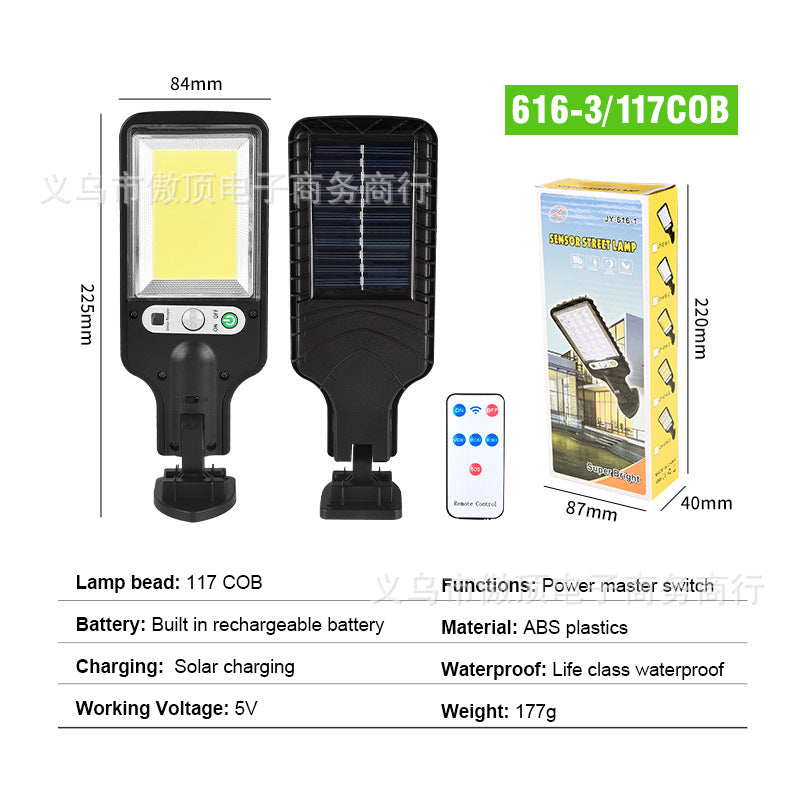 New Outdoor Solar Street Light Waterproof Sensor Garden Light Rotatable Stand Garden Light Wall Light New Rural Area