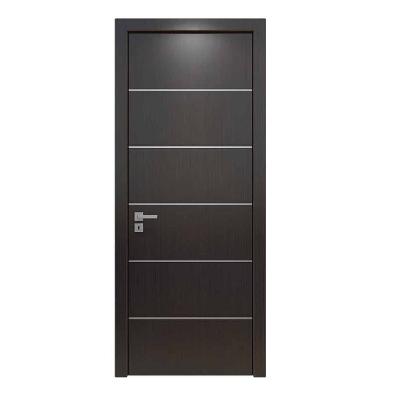 Latest Flush Design Wood Door Fireproof Wooden Doors for Hotel Wooden Door With Security Safety Smart Lock