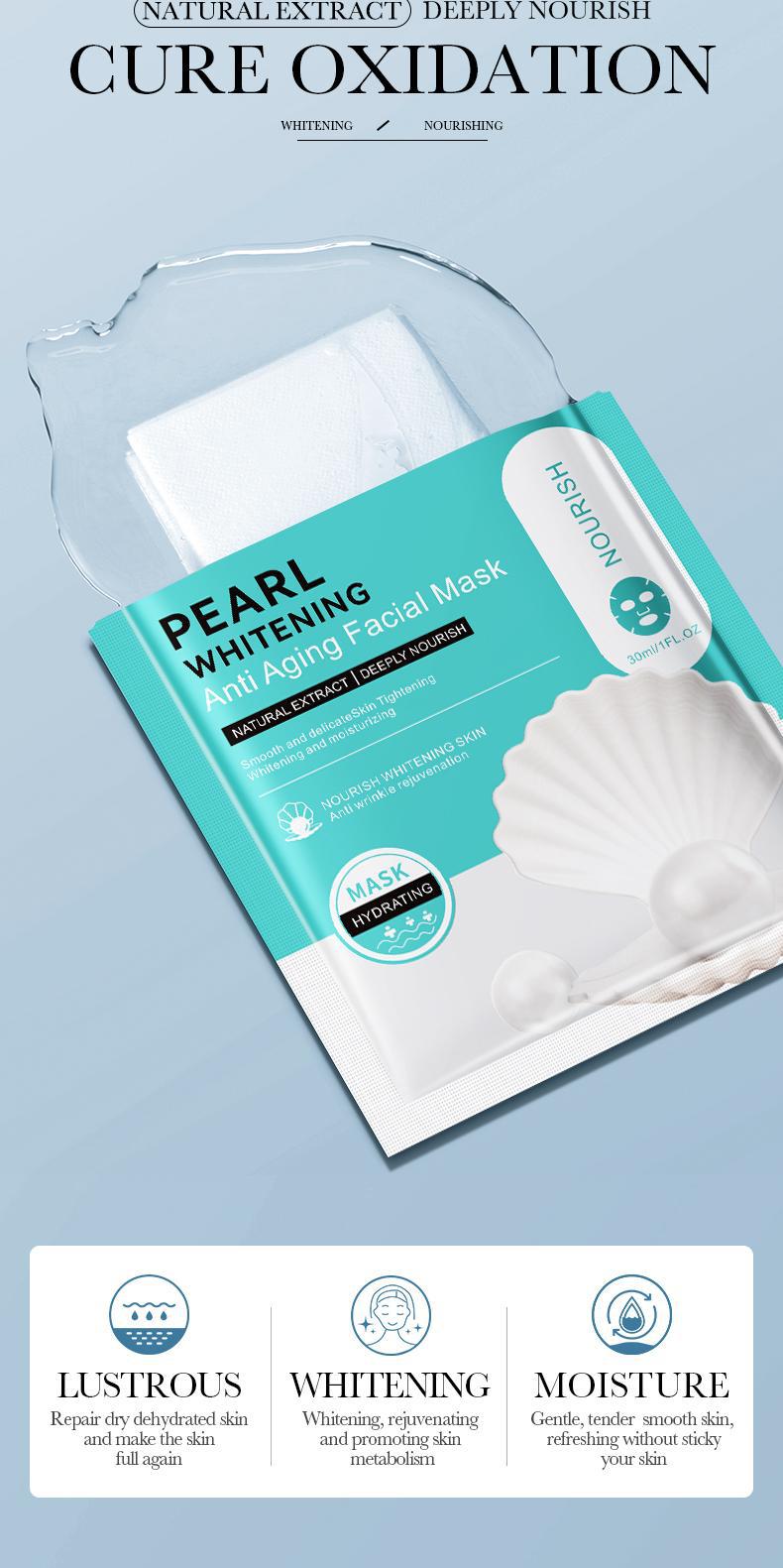Mask30gBIOAOUA Honey Hydrating Pearl Moisturizing Rose Snail Moisturizing  Foreign Trade Wholesale