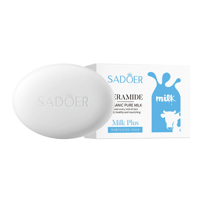 Milk Moisturizing Soap100g SADOER Universal Handmade Soap for Body Cleansing Cross-Border Wholesale
