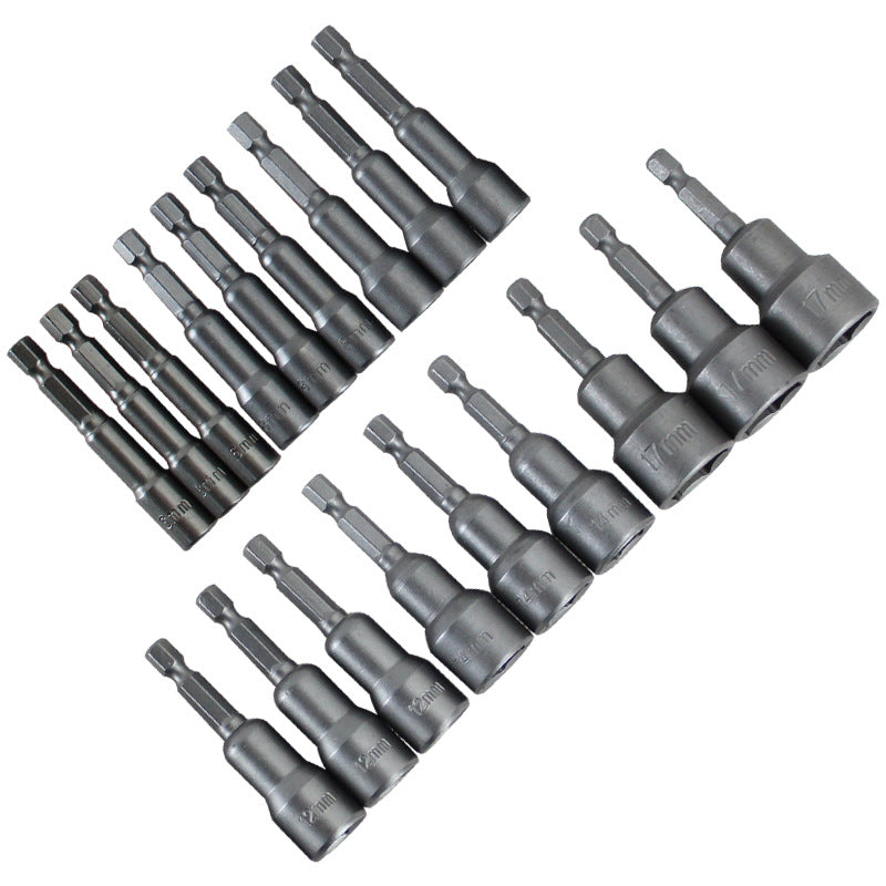 Strong Magnetic Socket Electric Drill Screwdriver Hex Socket Set Hex Socket Electric Drill Accessories