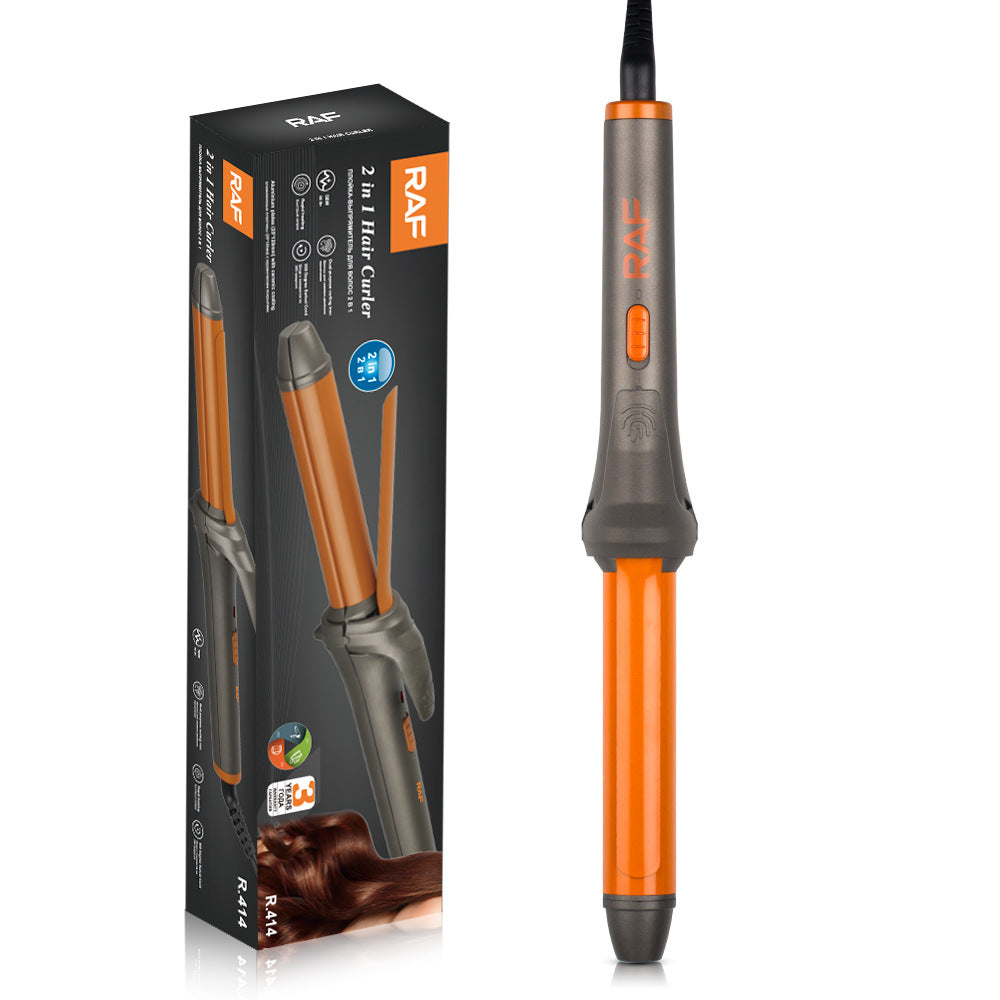 New 2-in-1 Curling Iron and Straightener Ceramic Plate Dry and Wet Dual-use Large Curling Bangs Hair Styling Tool
