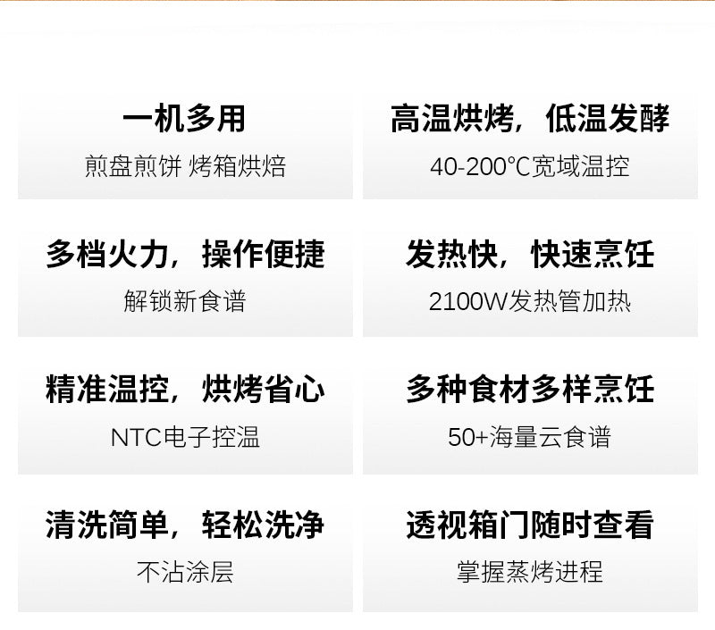 Visual Pancake Oven Multi-Functional Pizza Bread Baking Pancake Machine15Large Capacity Household Electric Oven
