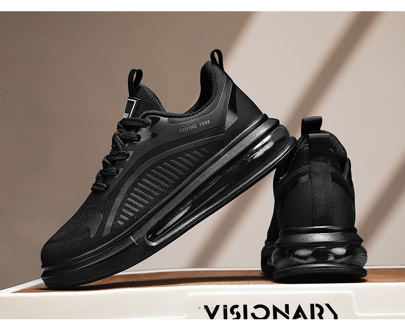 plus Size Spring New Comfortable Sports Shoes Casual Running Shoes Cushioned Lightweight Breathable Shock Absorption Trendy Shoes