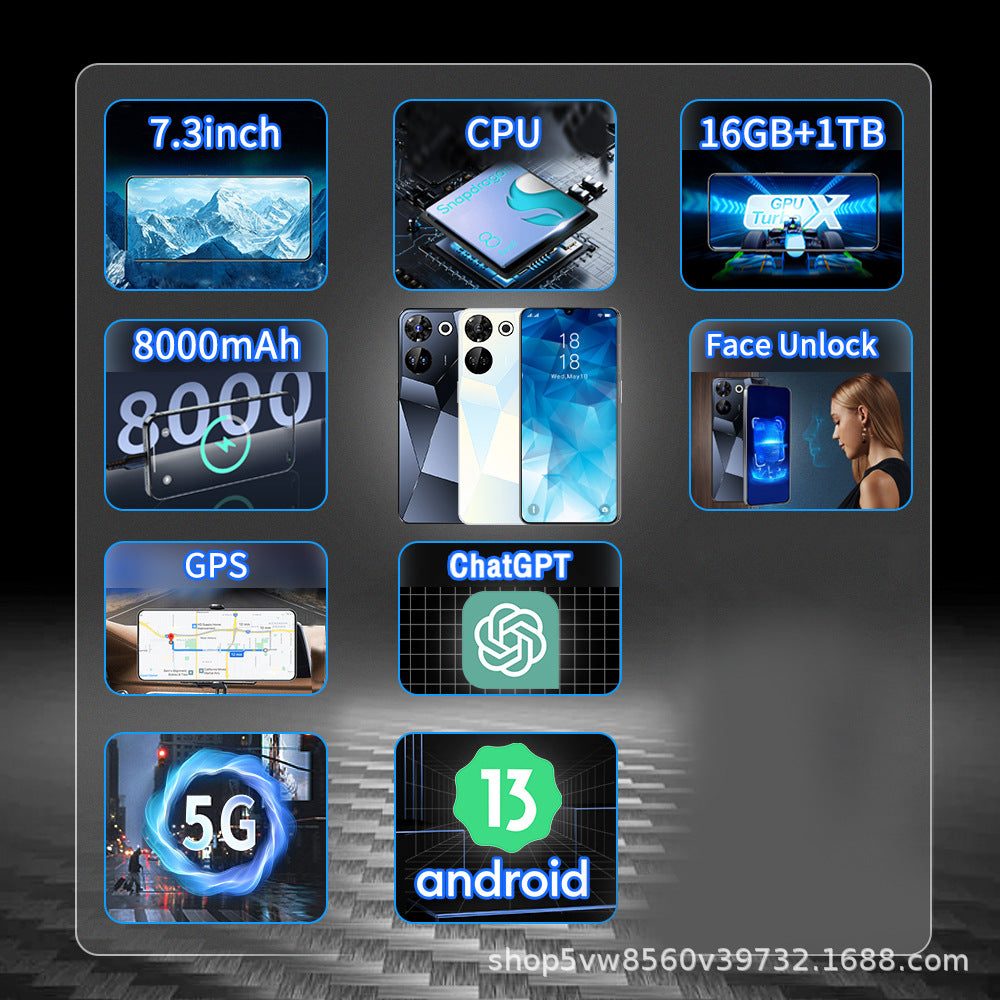 New C20Pro 7.31-inch HD Android16+1TB Smartphone Direct Sales from Manufacturer