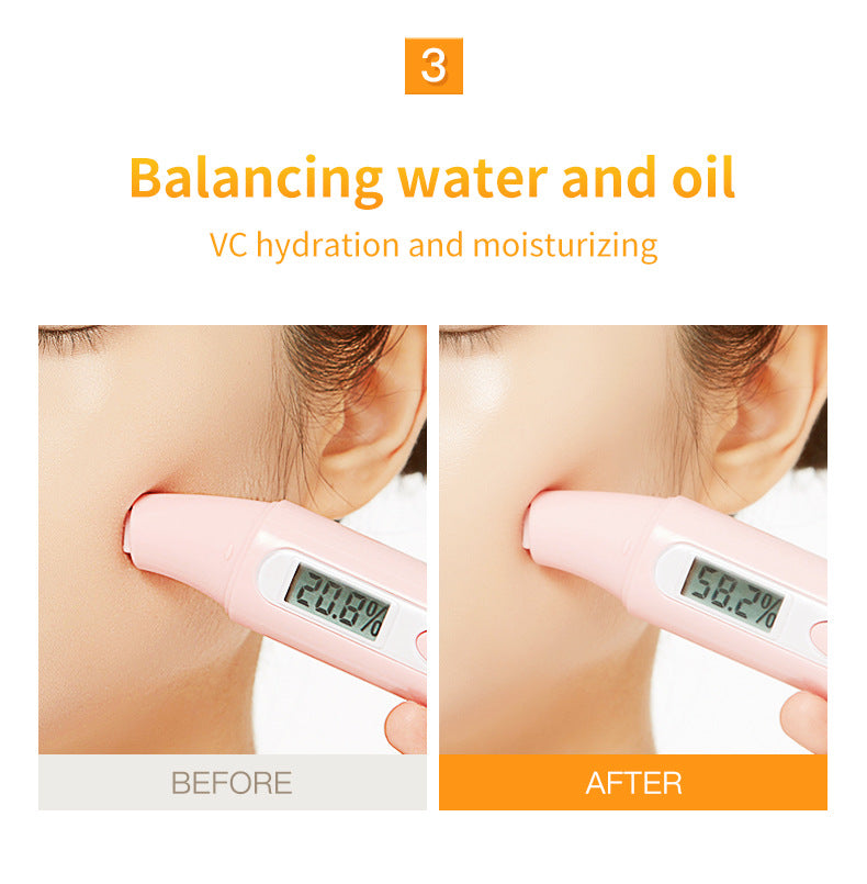 VC Facial Mask ZOZU Vitamin C Hydrating Moisturizing and Nourishing  foreign trade skincare products live wholesale
