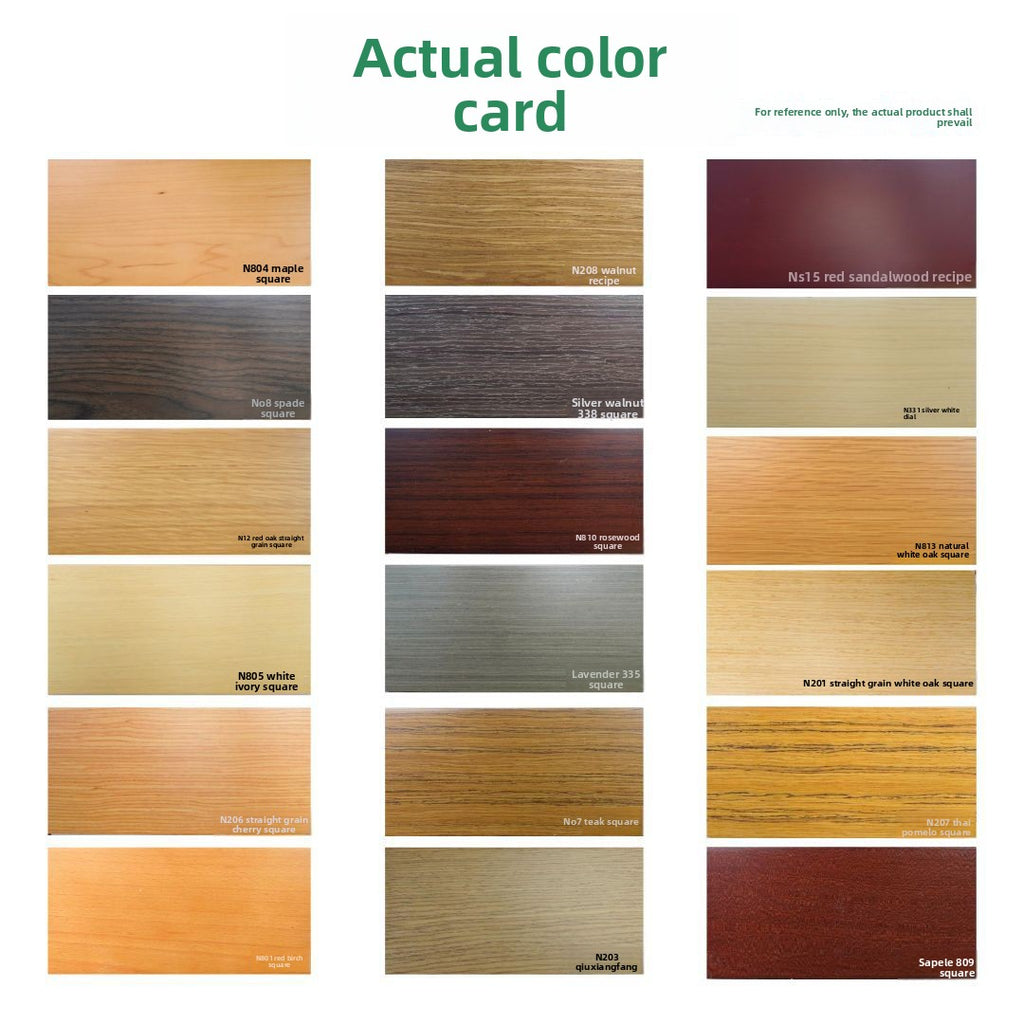 Manufacturer's in-stock solid wood composite skirting board covered with natural wood veneer and painted 10cm No-drill baseboard