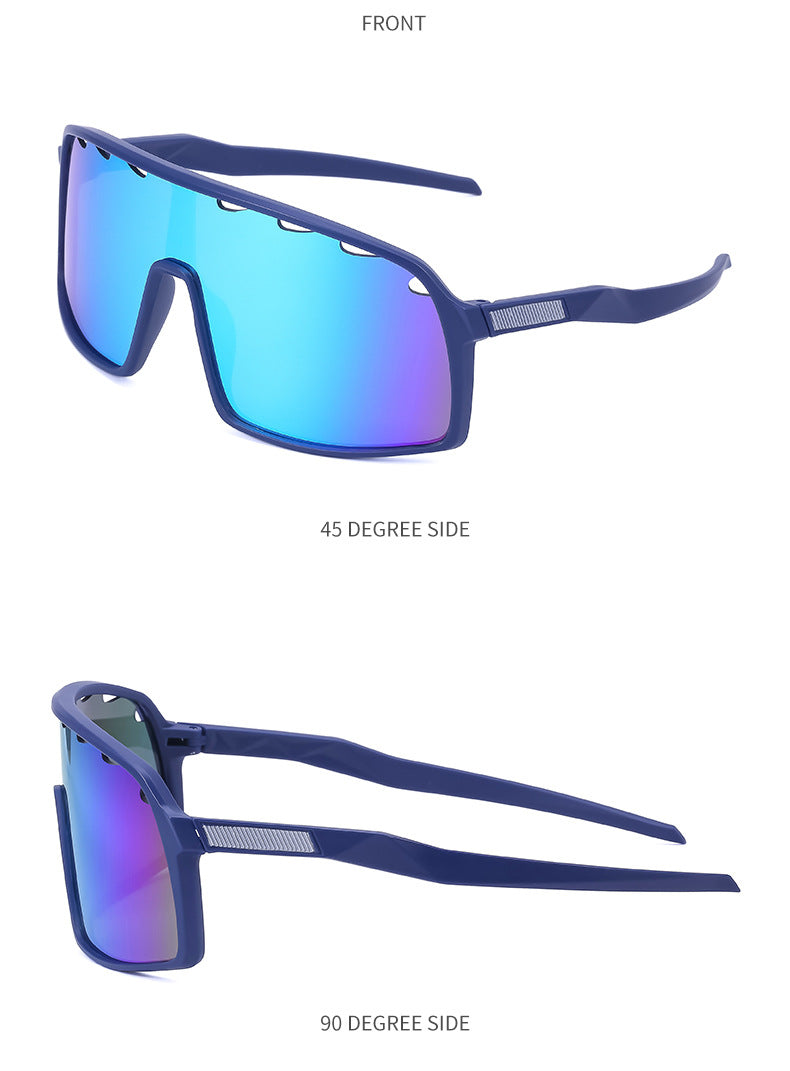 New Colorful Cycling Glasses for Men1998One-piece sunglasses European and American fashion outdoor sports sunglasses