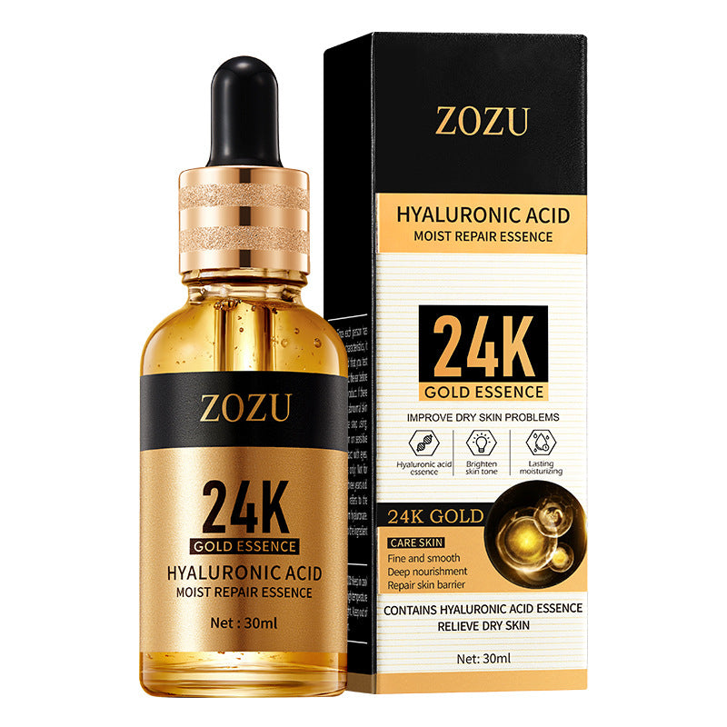 24K Gold Essence ZOZU Hyaluronic acid moisturizing and hydrating skincare wholesale for  trade