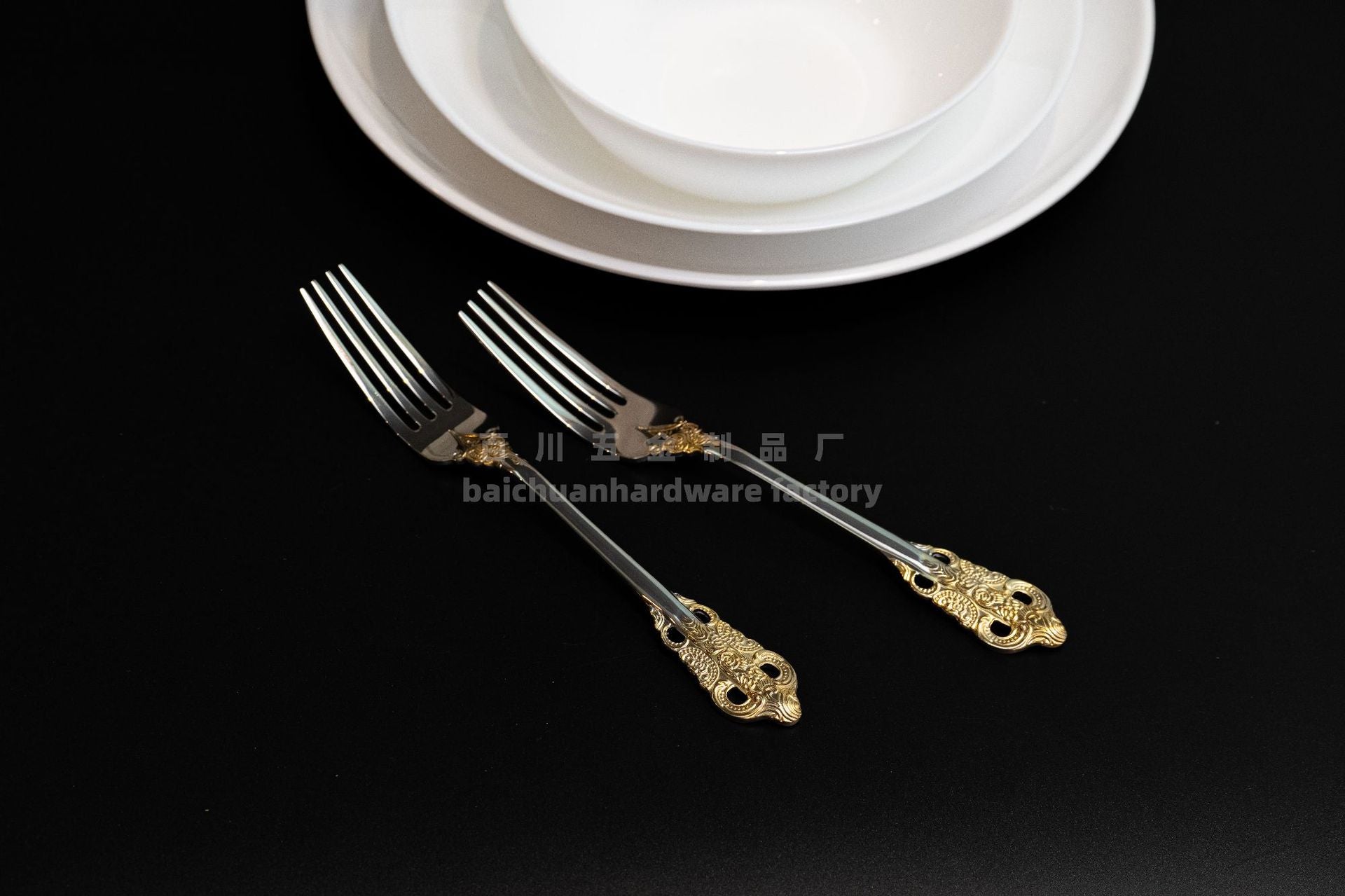 Court316Stainless Steel Tableware Cake Fruit Fork Home Hotel Dessert Fork Western Food Gift Wholesale