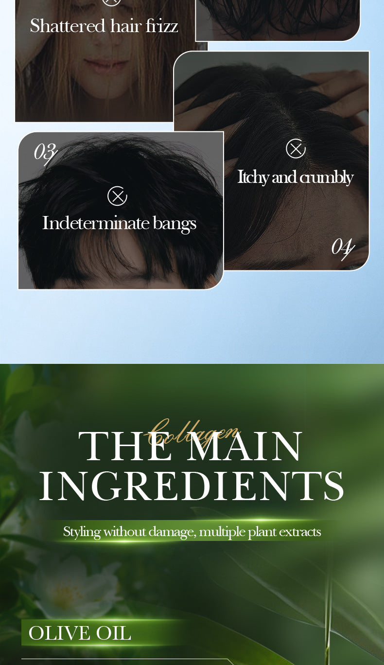 Olive Oil Hair Styling Wax SADOER Nourishing Gel Styling Fluffy Hair Wax  Foreign Trade Wholesale
