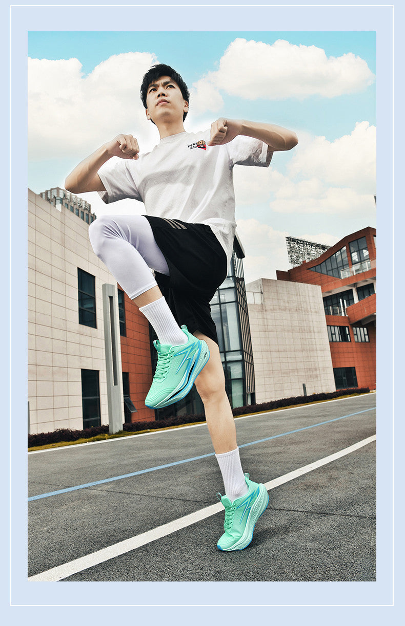 New Large Size Running Shoes Fei Ran4Carbon Plate Marathon Carbon Plate Men's and Women's Racing Body Side Training Sneakers