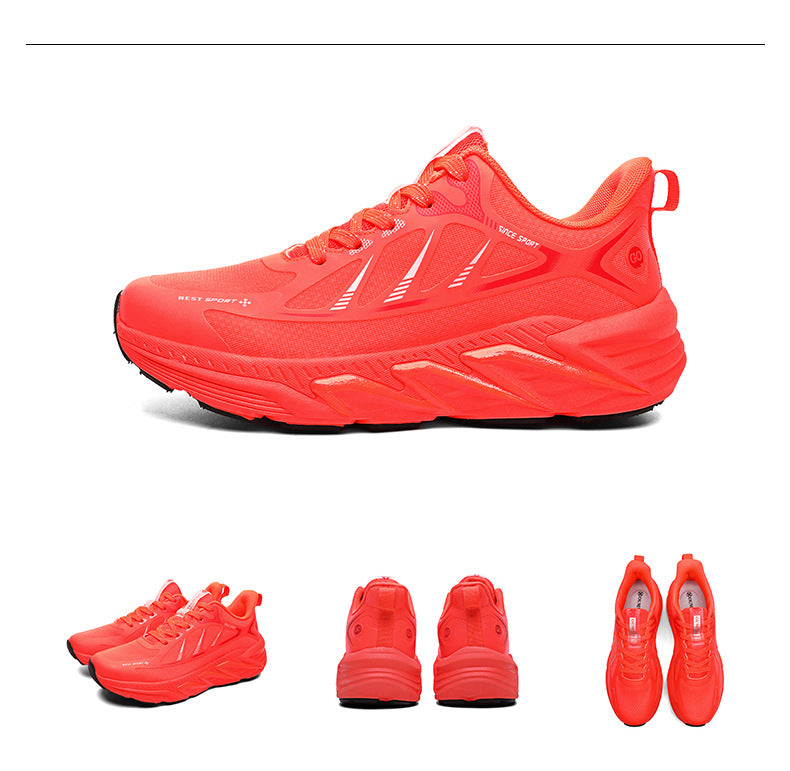 New Foreign Trade Running Shoes for Men and Women, Couple Style, Large Size, Versatile Marathon Outdoor Casual Cycling Jogging Sports Shoes