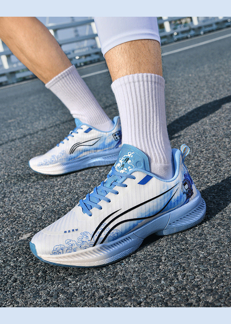 Autumn New Parent-Child Nezha Ao Bing Fashion Casual Sports Shoes Popcorn Carbon Plate Lightweight Comfortable Running Shoes