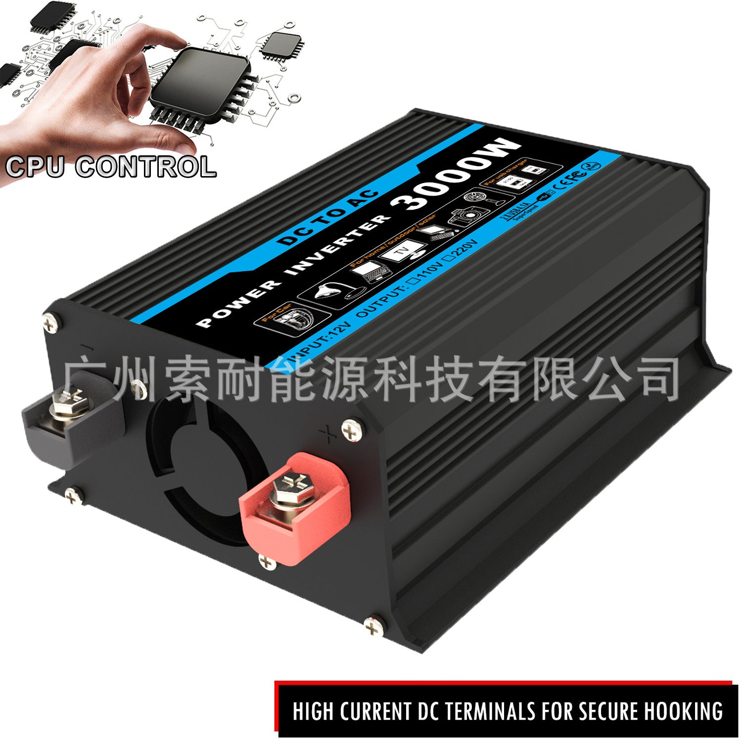 300W Car Converter Inverter Car Small Appliances12V Turn110V/220V Belt3.6A Double USB Mouth