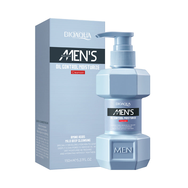 BIOAOUA Men's Oil Control Moisturizing Cleanser Cleansing facial cleanser   wholesale