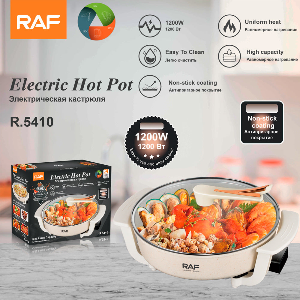RAF European Standard6L High Power Simple Electric Kettle Multi-Person Electric Cooking Cup Integrated Instant Noodle Pot Household Electric Cooking Pot