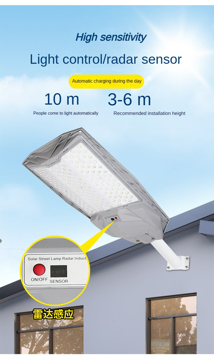 Abs Lamp Body High Brightness Waterproof Outdoor Street Light Led Solar Street Light