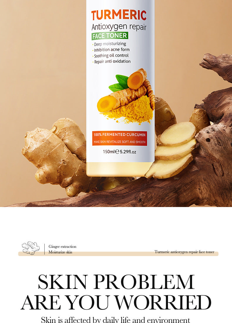 Turmeric Skincare Set SADOER Cleansing, moisturizing, hydrating five-piece set for  foreign trade wholesale