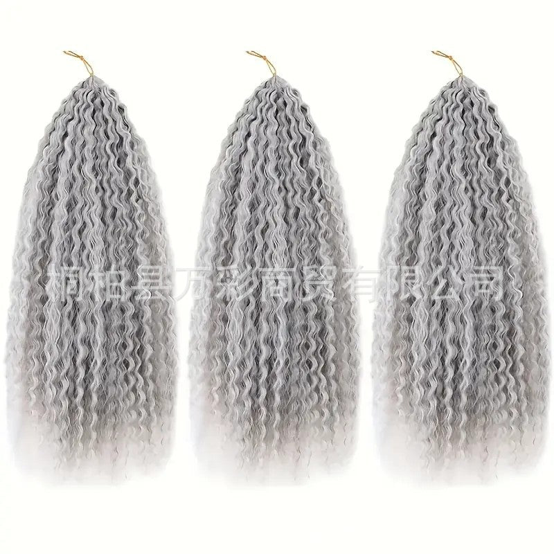 Cross-border Wig Hot Item Afro Kinky Curly       Crochet  Hair High Temperature Silk Crochet Hair