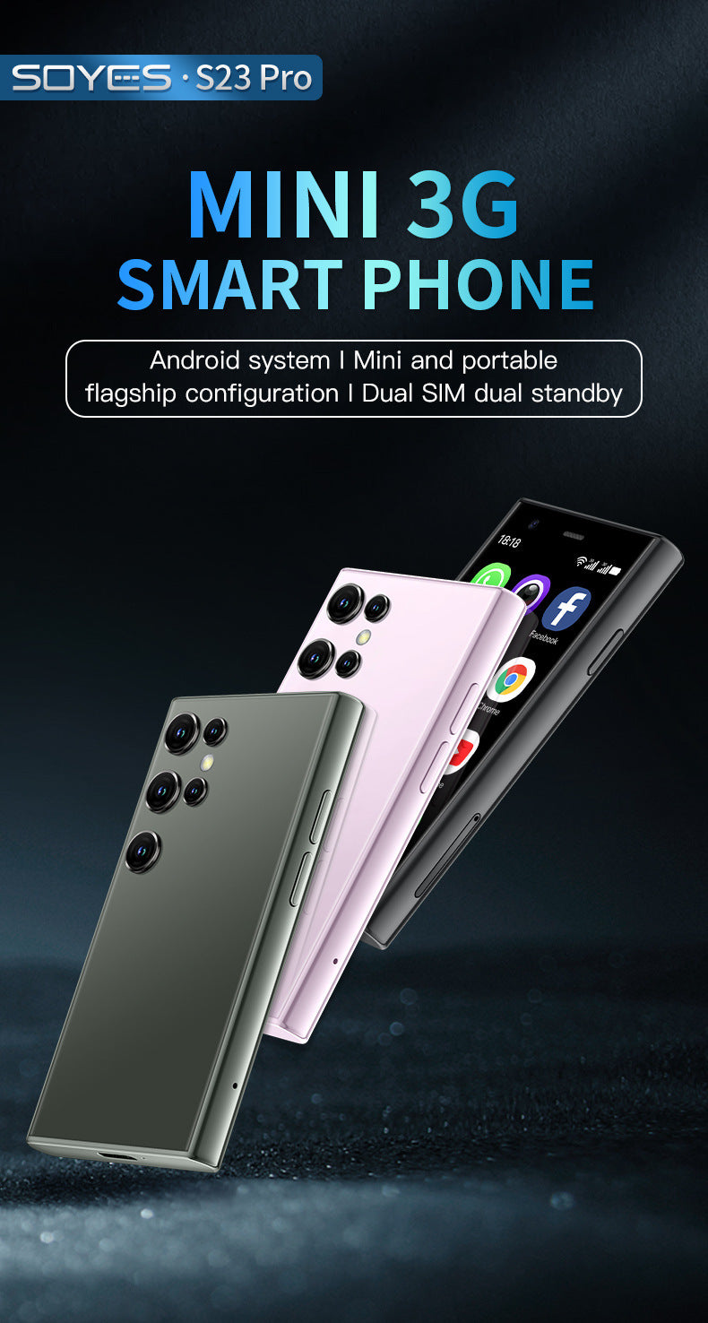 Sono S23pro Ultra Small Mobile Phone Google Store Quad-Core Traditional Chinese Android Smart Mini Backup Phone