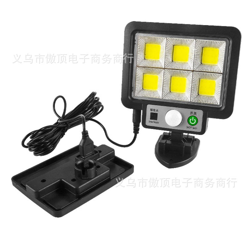 New Solar Split Light Human Body Sensing Wall Light56LED Garden Light Outdoor Waterproof Street Light Garden lamp