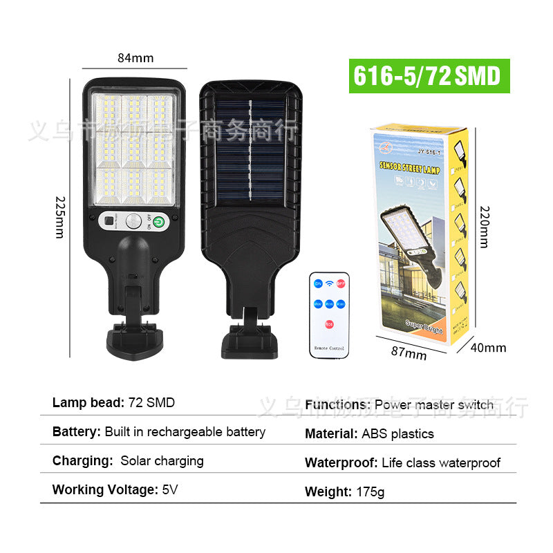 New Outdoor Solar Street Light Waterproof Sensor Garden Light Rotatable Stand Garden Light Wall Light New Rural Area
