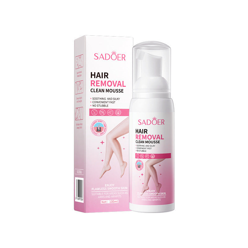 Hair Removal Mousse100gSADOER Hair Removal Non-Irritating Silky Smooth Skin Cleansing Depilatory Cream  Wholesale
