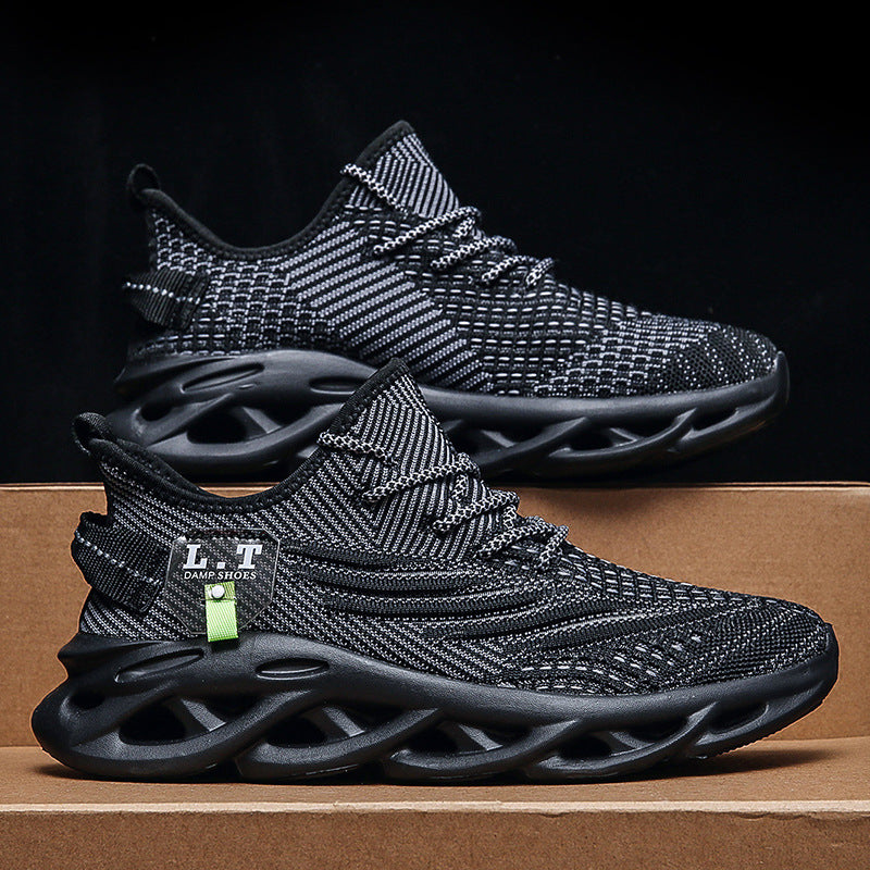 2025Foreign Trade Large Size Mesh Breathable Running Shoes Summer Trendy Versatile Sports Shock Absorption Wear-resistant Casual Shoes