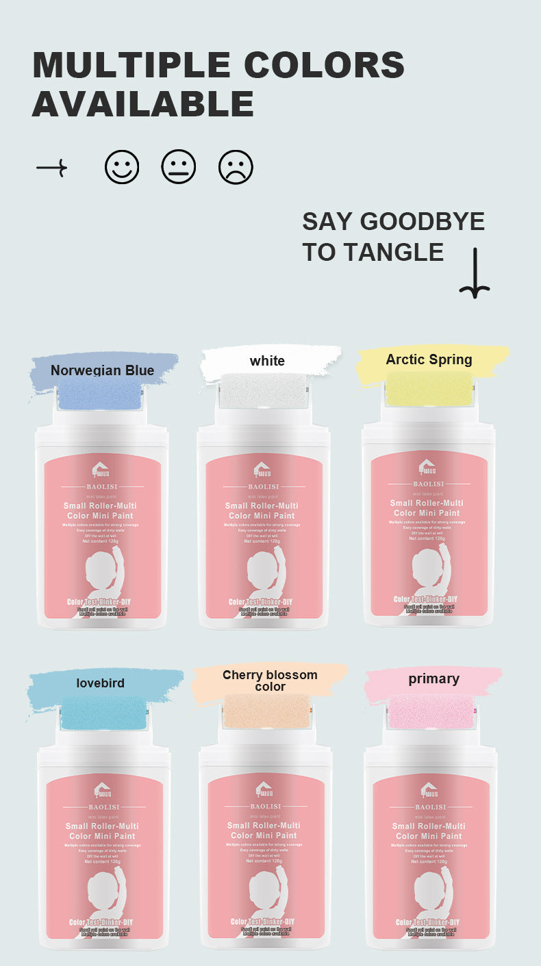 Tik Tok Same Style Small Roller Brush Paint Odorless Wall Repair Paste for Dirt and Graffiti, Latex Paint Repair