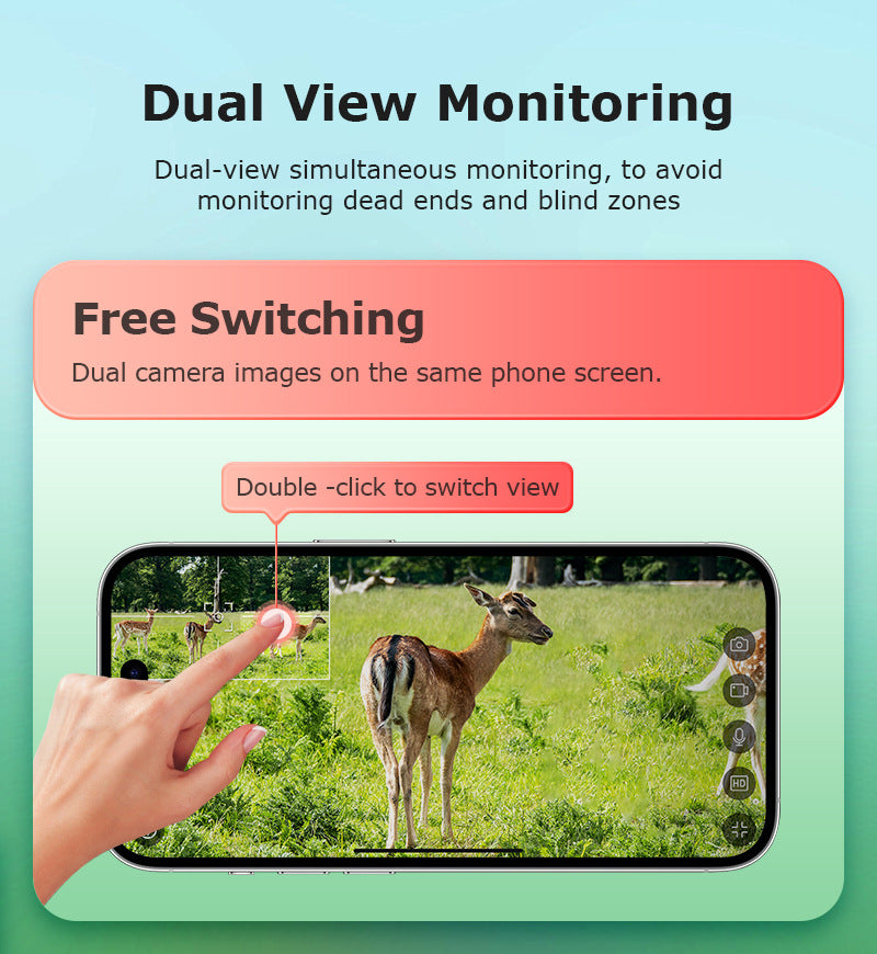 AOV Low Power Consumption4G Solar camera outdoor wireless600Ten Thousand Pairs of Lenses