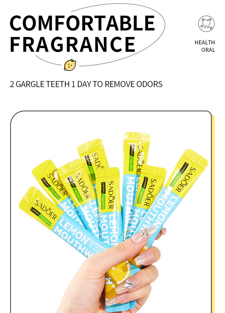 Mouthwash Box Set SADOER Disposable Portable Oral Cleaning Care  Foreign Trade Wholesale