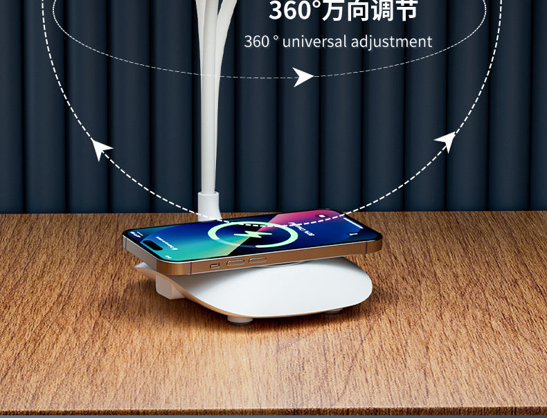 Creative desk lamp for students, eye protection, dormitory study led Reading lamp rechargeable and plug-in dual-use night light wholesale factory