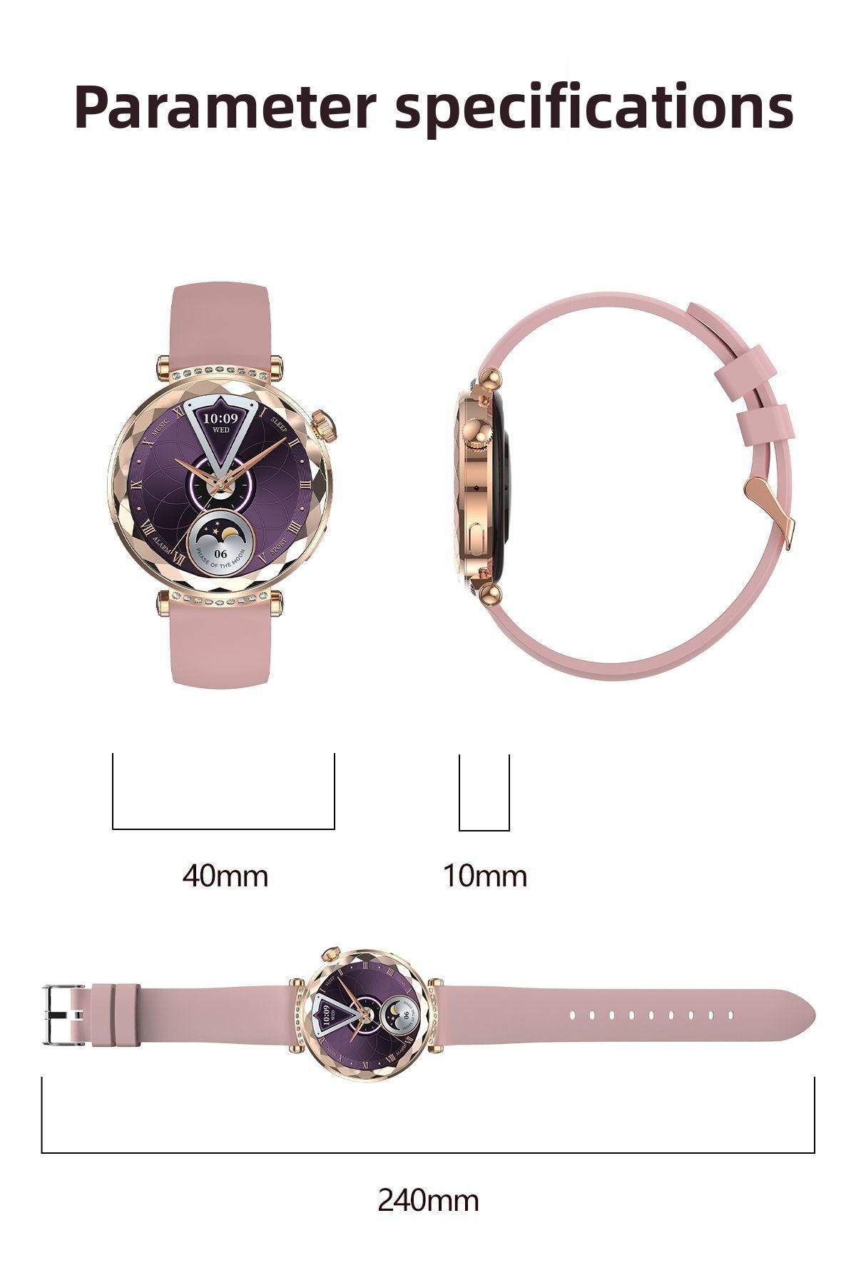 HK88Smart Watch Bluetooth Call Heart Rate Blood Pressure Blood Oxygen NFC Screen ladies multifunctional Bluetooth version touch screen