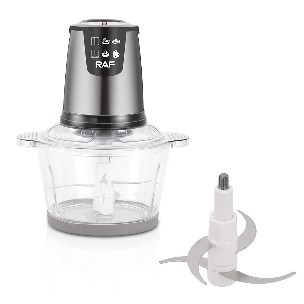 RAF European Standard Meat Grinder Glass Food Processor3L Kitchen Home High-Power Garlic Chopper and Vegetable Grinder R7009B