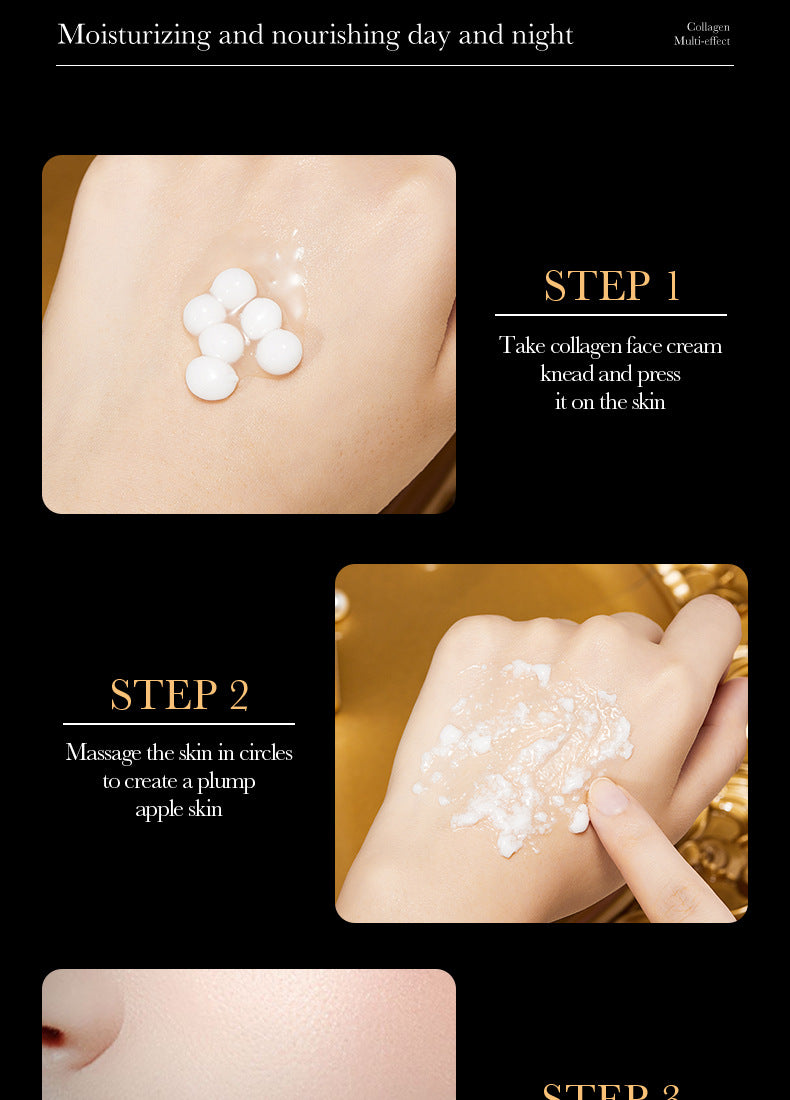 Pearl Cream70g SADOER Collagen Hydrating Moisturizing Cream  Foreign Trade Wholesale