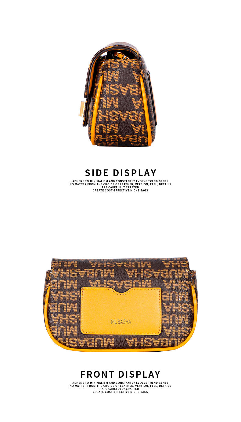 New Trendy Chain Bag for Women, Vintage Floral Shoulder Bag, Light Luxury Small Square Bag, Retro Stylish Crossbody Bag