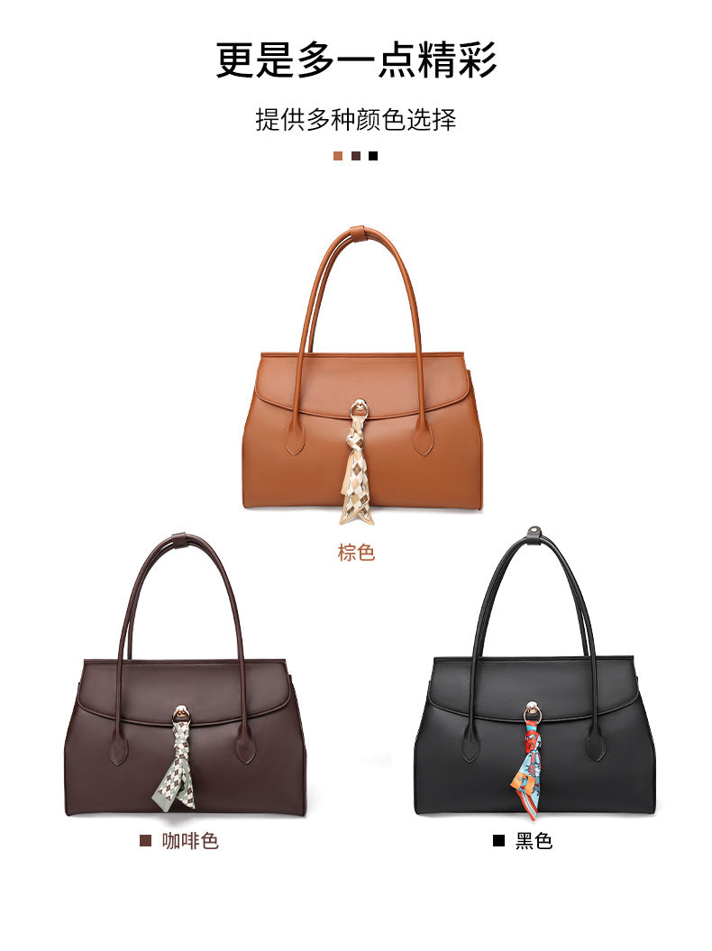 European and American New Fashion Simple Large Capacity Hand Carrying Boston Bag Women's Travel Bag Fashion All-Match Shoulder Underarm Bag