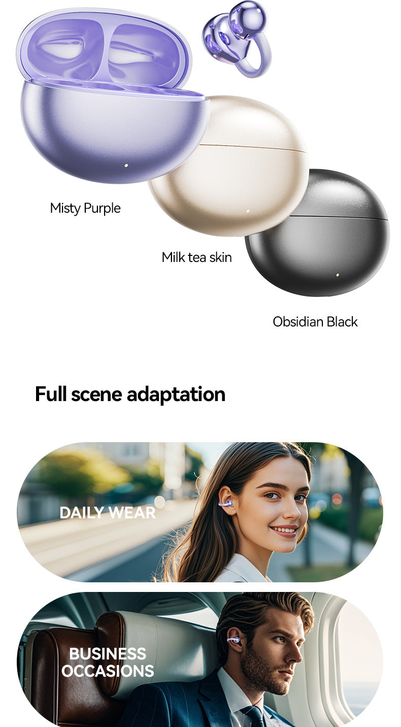 Popular M91AI Smart Translation Bluetooth Earbuds Clip-on High-Quality Bone Conduction Wireless Bluetooth Earbuds