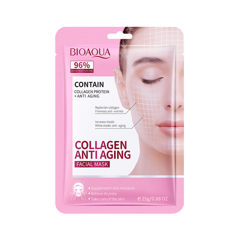 BIOAOUA Hyaluronic Acid Moisturizing Mask Moisturizing Brightening Hydrating Mask Skin Care Products Genuine Wholesale