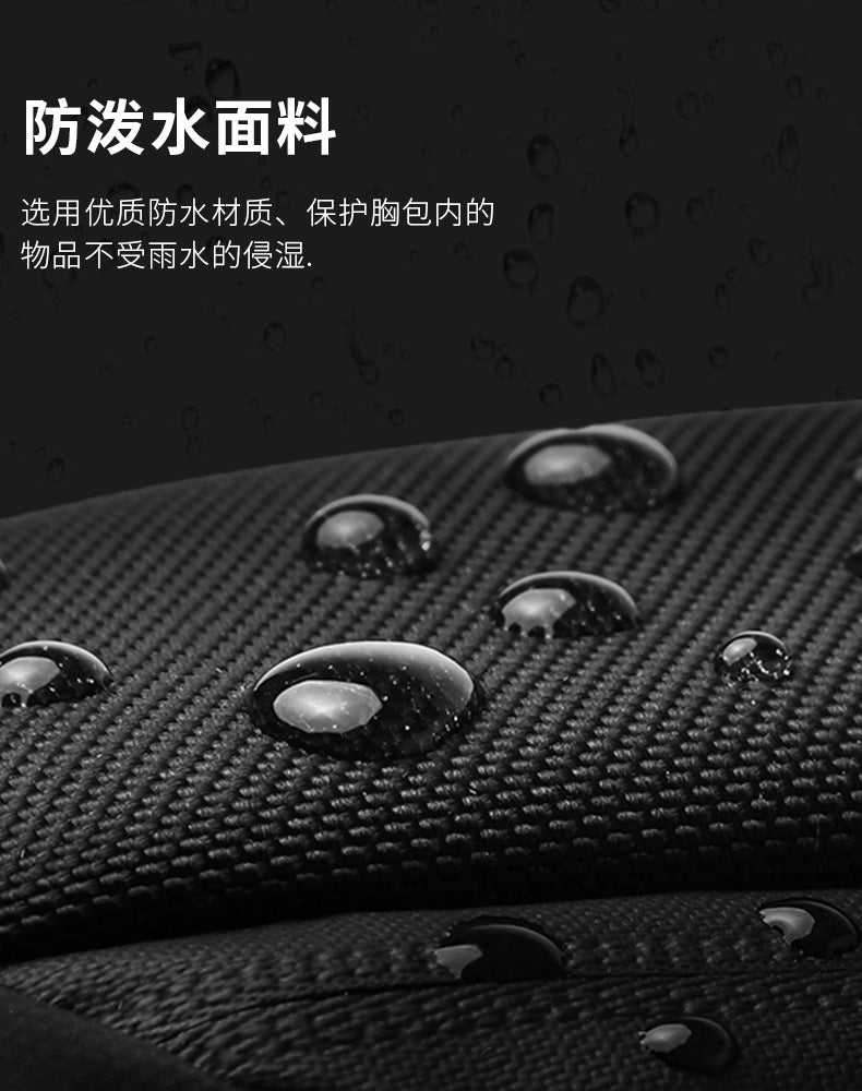 OZUKO Anti-theft Men's Chest Bag Waterproof Oxford Cloth Single Shoulder Crossbody Bag Chest Portable Multifunctional Trendy Bag