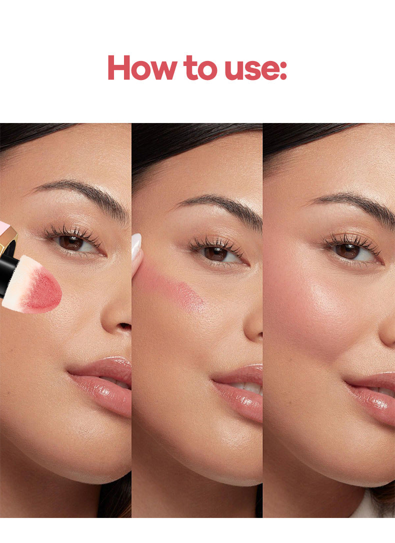 New Product TVLV Liquid Blush Velvet Moisturizing Six-color Lip Glaze Multi-functional Rouge Blush Facial Makeup