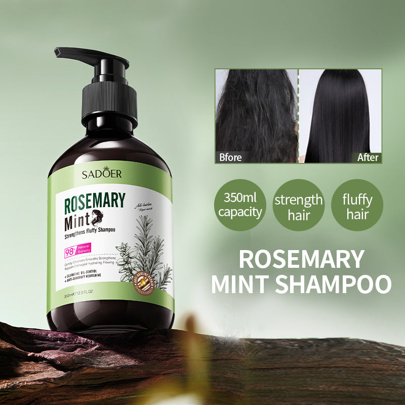 Mint Rosemary Fluffy Shampoo SADOER Strong Shampoo  Wholesale