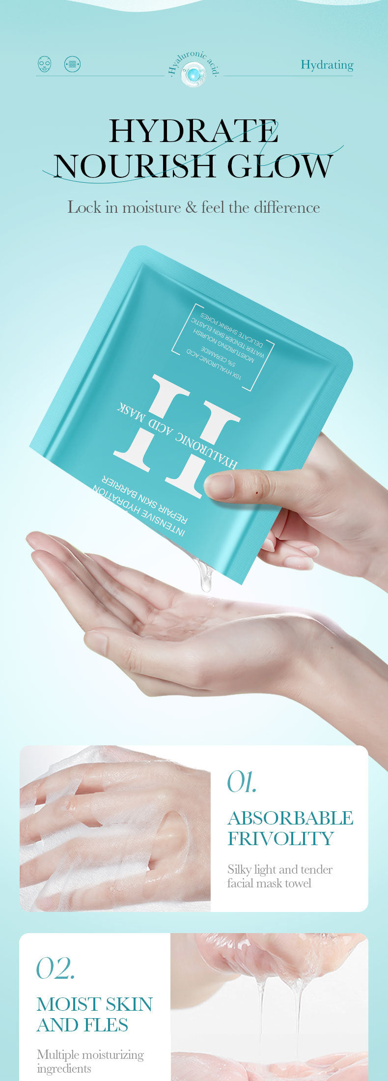 Mask25g BIOAOUA Dimension C Retinol Hydrating Moisturizing Mask Sheet Pack  Wholesale